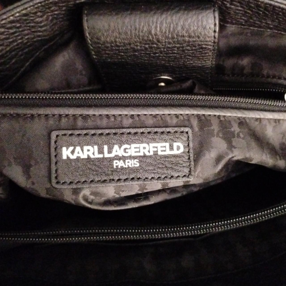 Karl Lagerfeld Black Chain Shoulder Bag - Picture 11 of 16